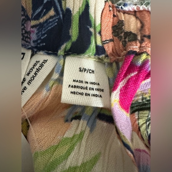 Roxy Dress Size S Floral Smocked Backless Mini Boho Festival Beach Viscose 11/3 - Picture 7 of 10